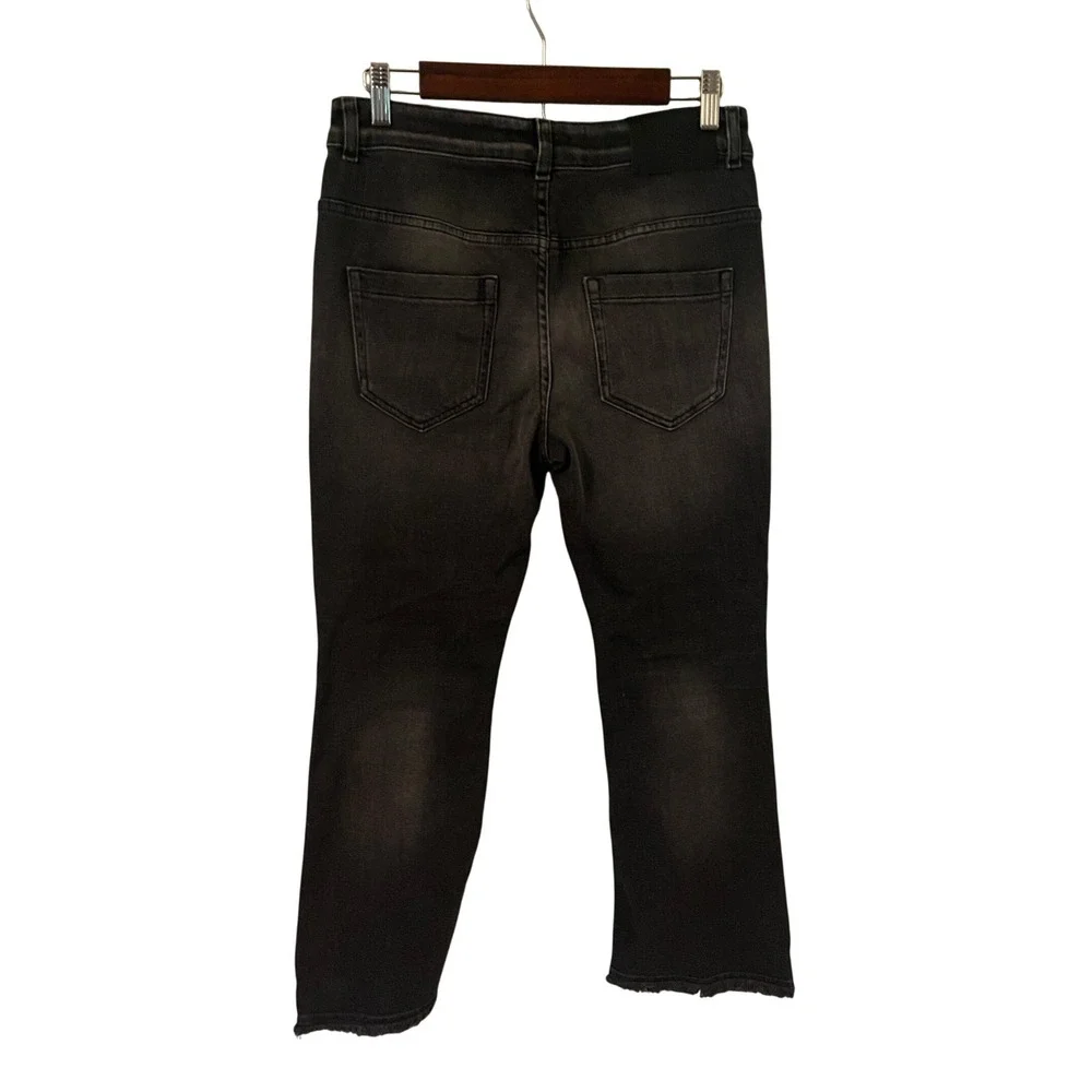 Dorothee Schumacher Denim Attraction Pants Womens Black Wash‎ Cropped Jeans 6